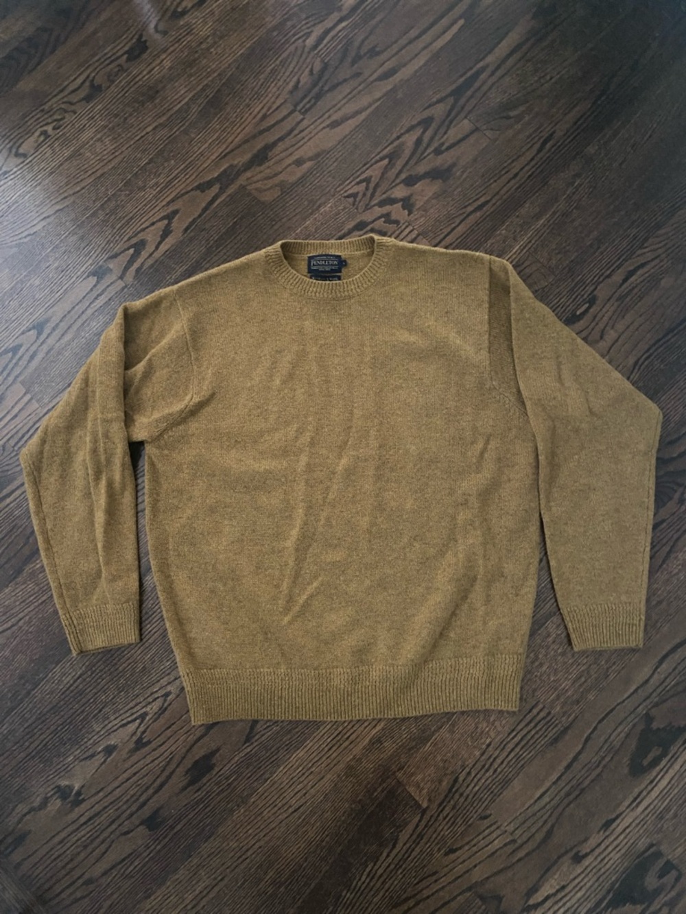 Pendleton Olive-Mustard Crewneck Sweater